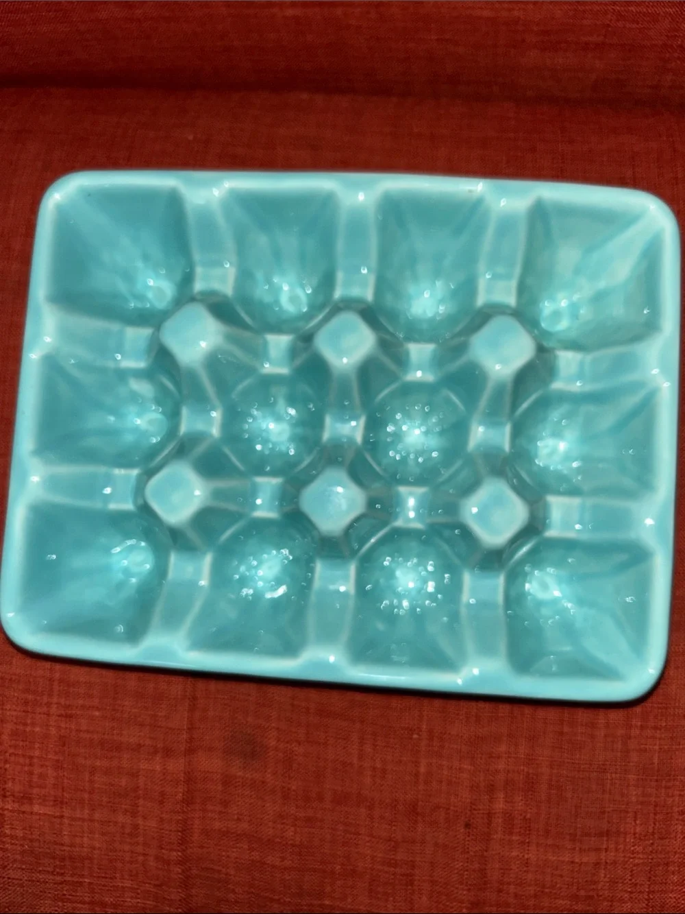 Ceramic Egg Tray - Seafoam Blue